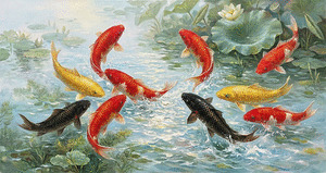 九魚圖掛哪裡最合適？象徵「長長久久」的風水寓意與擺放禁忌