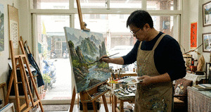 為什麼風水師推薦「純手繪油畫」？揭密印刷畫與手繪畫的氣場差異