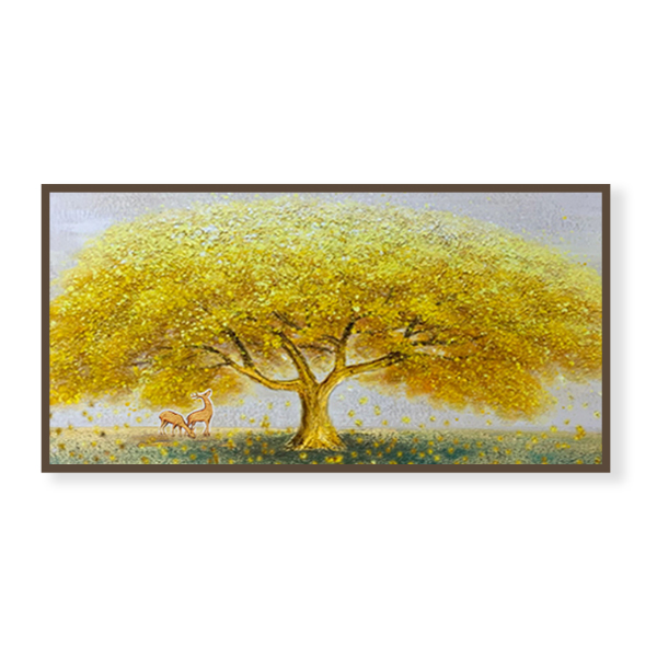 OPT053 發財樹 | 手繪油畫